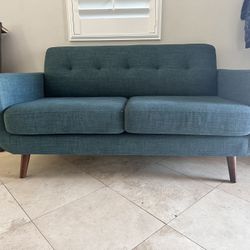 Blue Sofa Loveseat