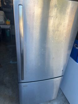 Stainless Steel Bottom Freezer Refrigerator