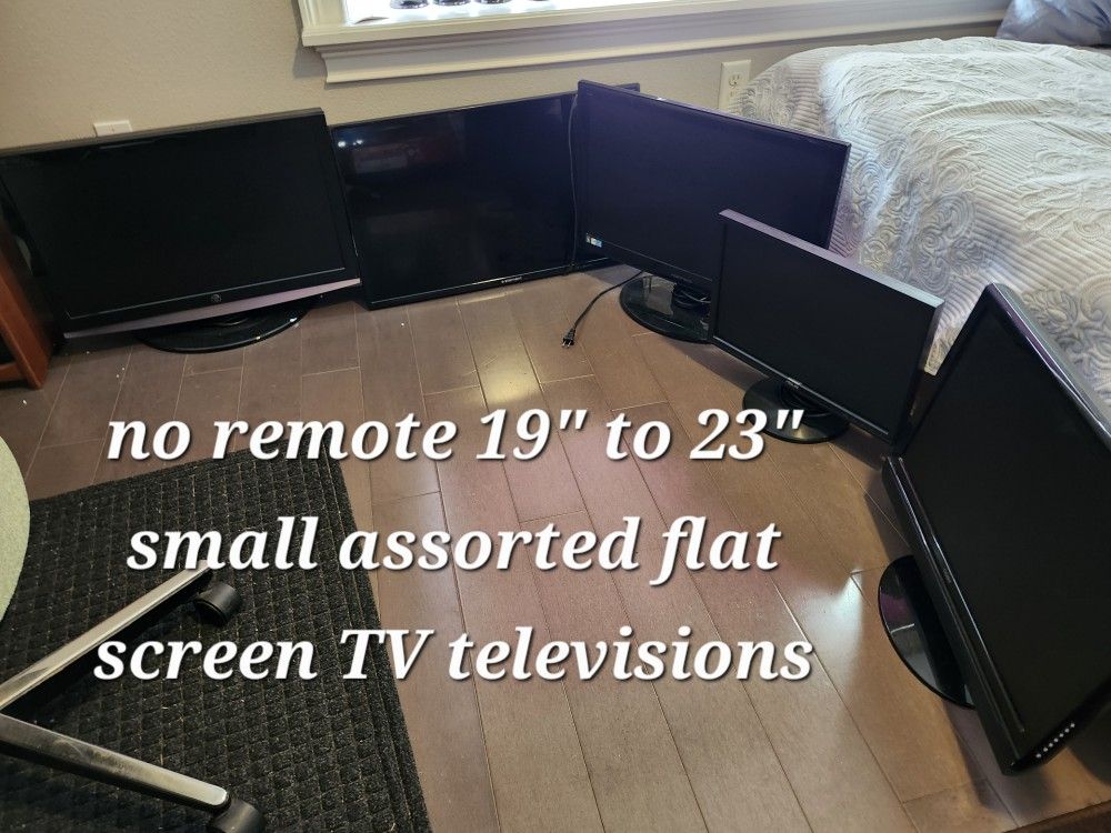 Personal Bedroom TVs Gaming Television No Remotes 19 Inch To 23 Inch