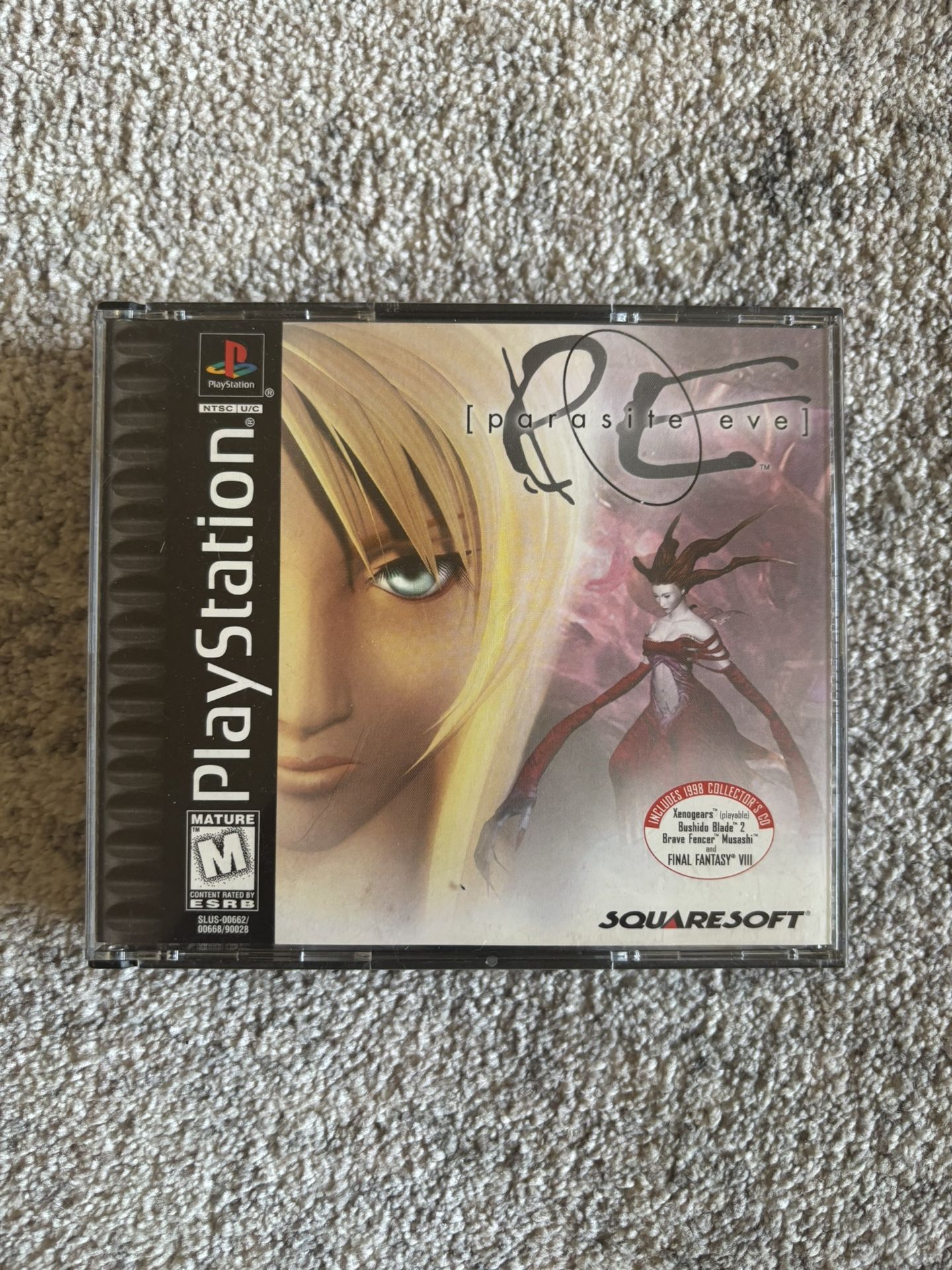 Parasite Eve (PlayStation 1, 1998) CIB With Demo Disk and Manual