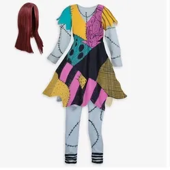 Halloween Disney Nightmare Before Christmas Sally Full Costume Girl Size 13 NEW