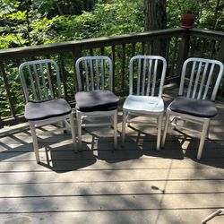 4 Aluminum Chairs