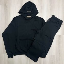 🔥 ESSENTIALS FEAR OF GOD DARK OATMEAL SET – HOODIE + PANTS – SIZE XS (NEW)