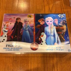 Brand New Frozen 2 Prime 3D Puzzles (2 Puzzles)