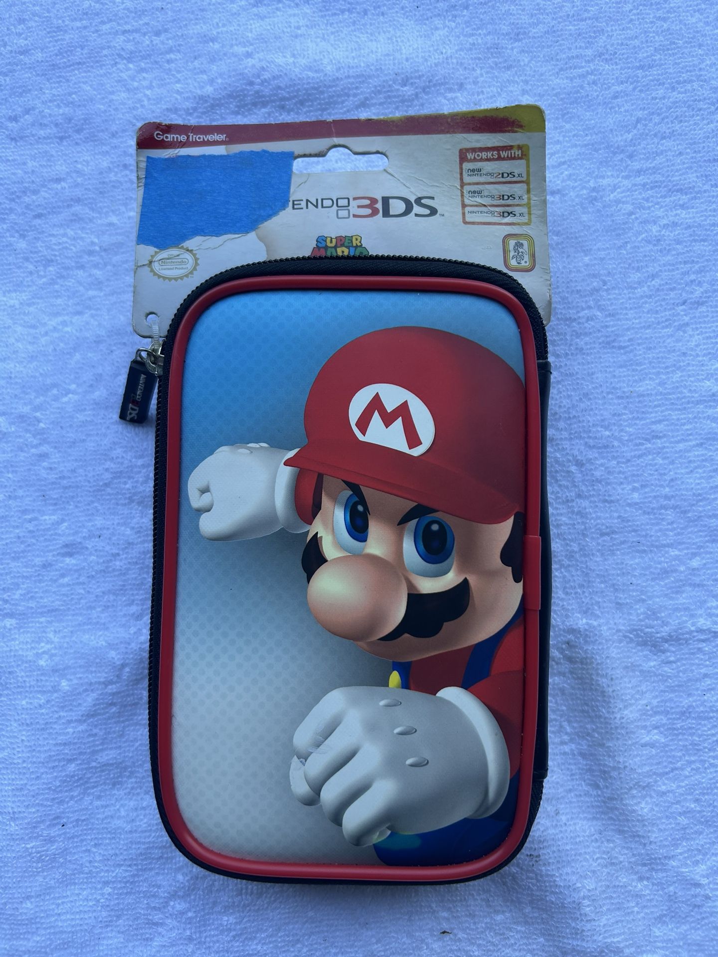 Nintendo Brand 3DS Super Mario Carrying Case Soft 2DS XL DS Lite + Game Storage