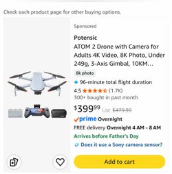 Potensic Atom 2 Drone  BRAND NEW NEVER FLOWN