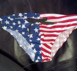 Men's American flag speedo