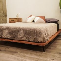 Custom Built MCM Platform Bed Frame
