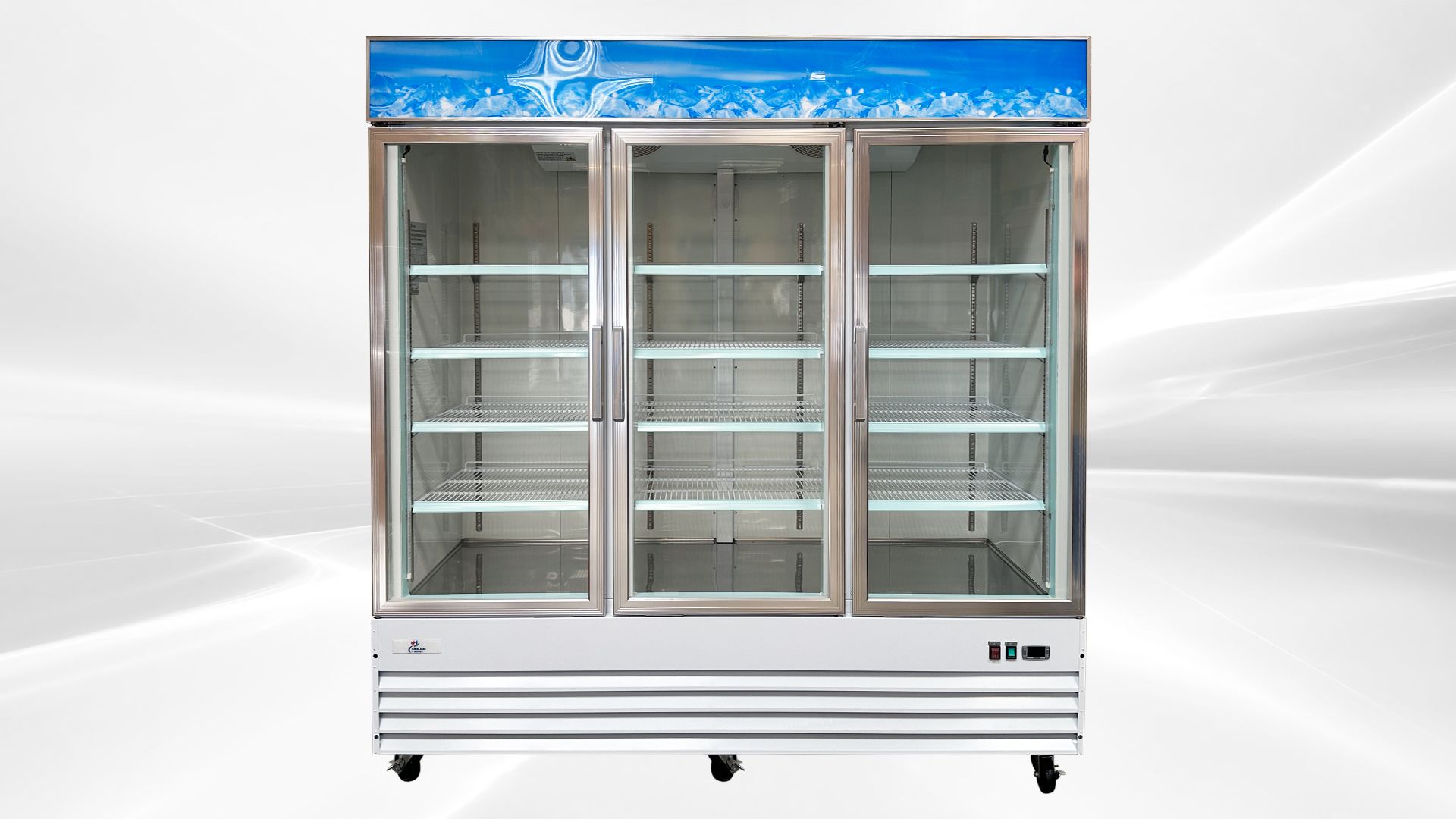 3 glass door Merchandiser Cooler Refrigerator NSF SG1.9L3