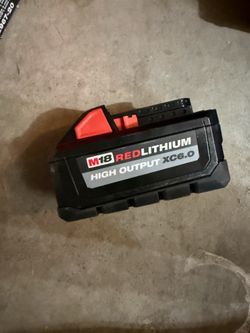 Milwaukee battery  6.0 high input