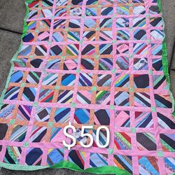 Vintage 70s-80s unfinished quilt toppers