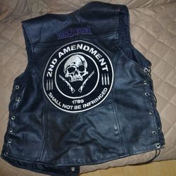 Women's Leather Vest 