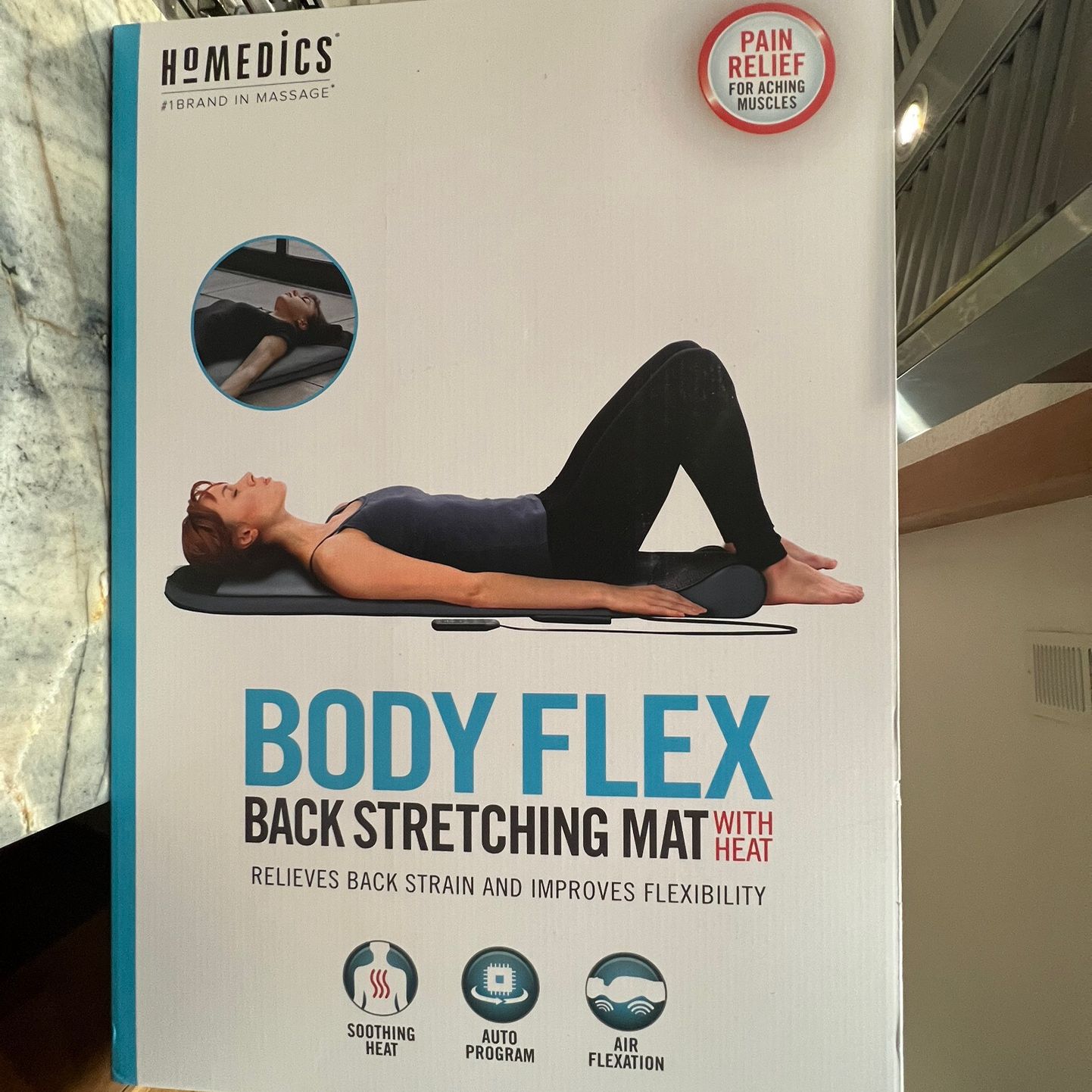 Body Flex Back Stretching Mat W/heat