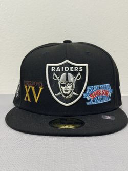 Raiders Super Bowl Wins Fitted Cap 7 3/8
