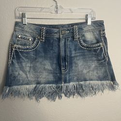 Miss Me Blue Signature Skirt - Sz 27