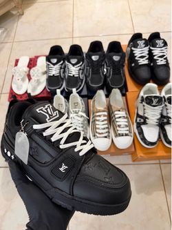 Black LV trainer sneakers