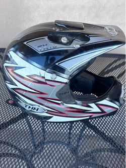 Dirt bike helmet.