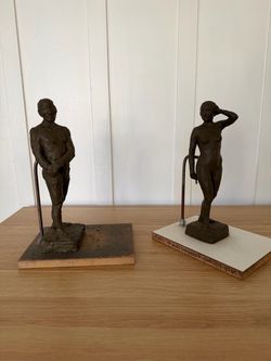 Bronze Figural Sculptures (Pair)