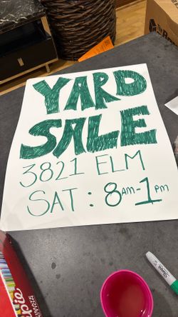 Yard Sale