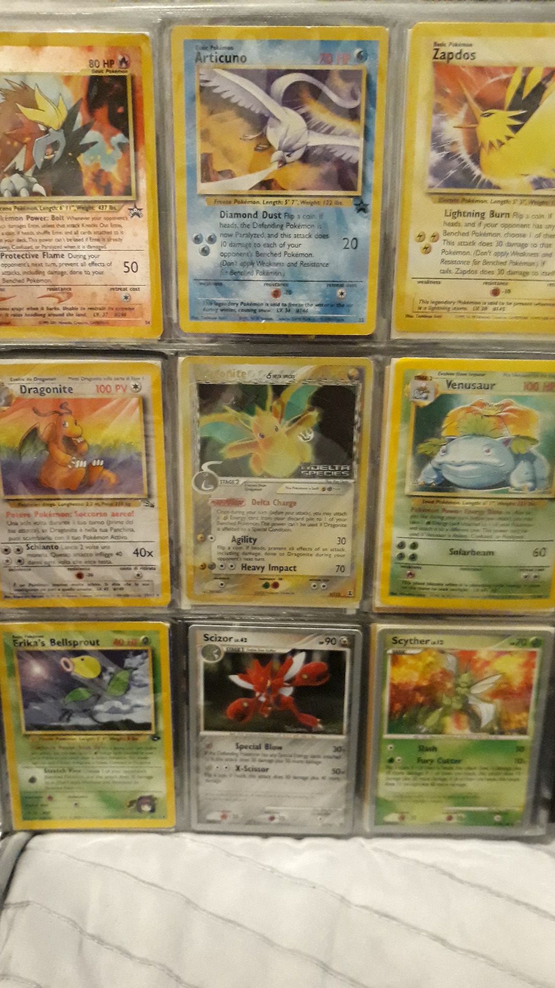 Pokemon oldschool collection trading cards