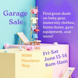 Garage/Moving  Sale June 13-14