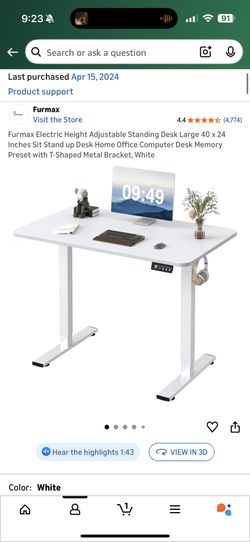 Amazon 40" Adjustable Standing Desk