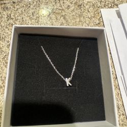 K Initial Necklace 