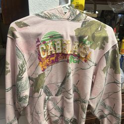 Cabela's Pink Camo Pullover Hoodie - Size XL - Great for Streetwear or Outdoors