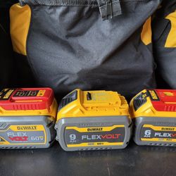 Dewalt Flex Batteries 60v