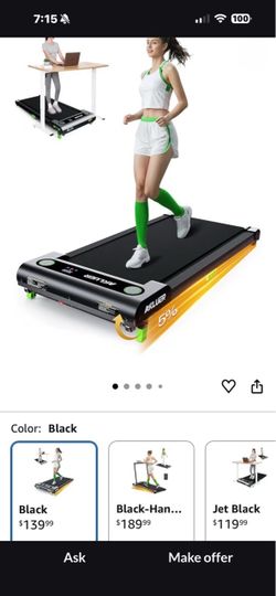 AKLUER Under Desk Walking Treadmill – Black