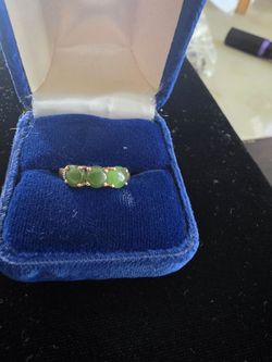 10k jadeite ring vintage