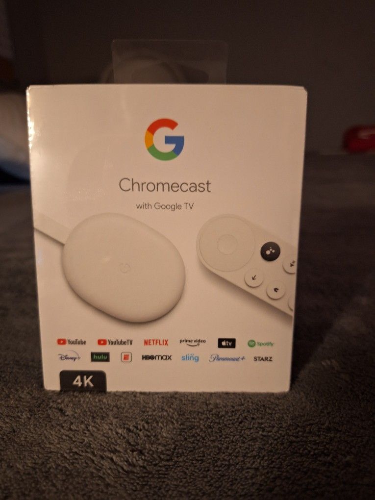 2 X Google CHROMECAST TV 4K Sealed!