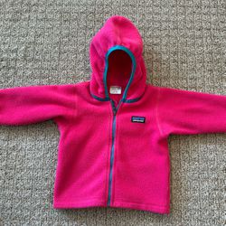 Pink Patagonia 12-18 Month Fleece Jacket