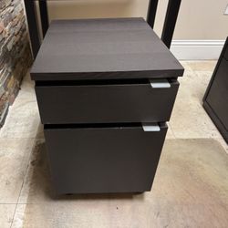 Wood File Cabinet with 2 Drawers