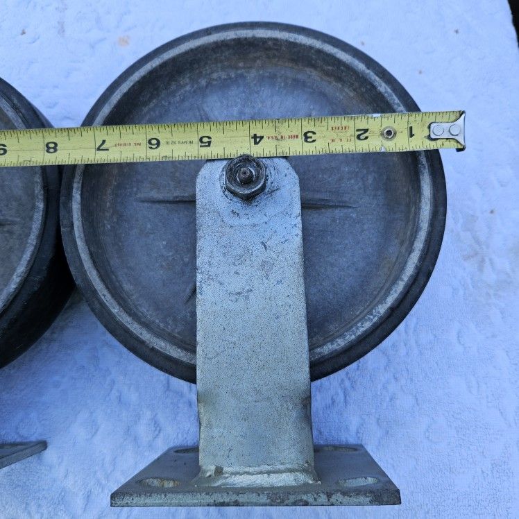 8" HD Aluminium & steel Caster Wheels