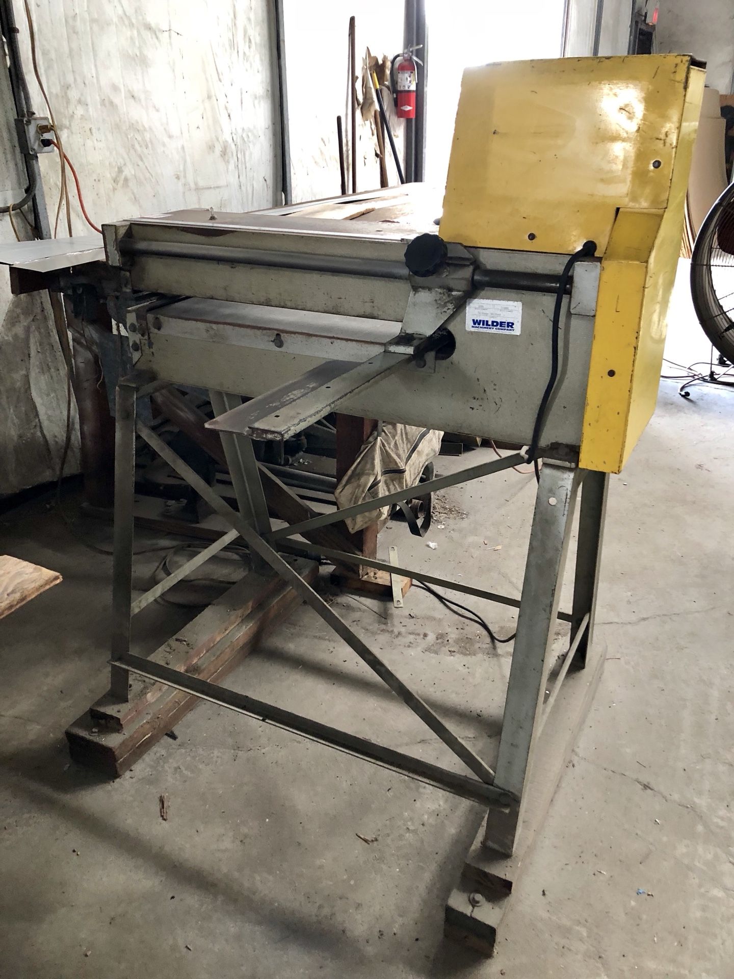 Wilder 1624 sheet metal slitter.