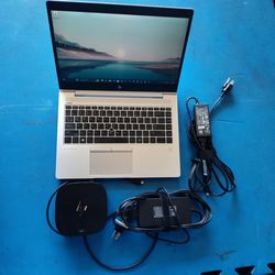 $300 Firm, Yes, It's Available, HP Elitebook 745 G5 laptop Workstation Bundle, AMD Ryzen 7 Pro 2700, 16gb Ram, 500gb NVMe, W11, Office 2021, USBC dock