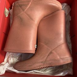 Hunter Rain Boots For Girls Pink Size 12b/13g W/ Hunter Socks