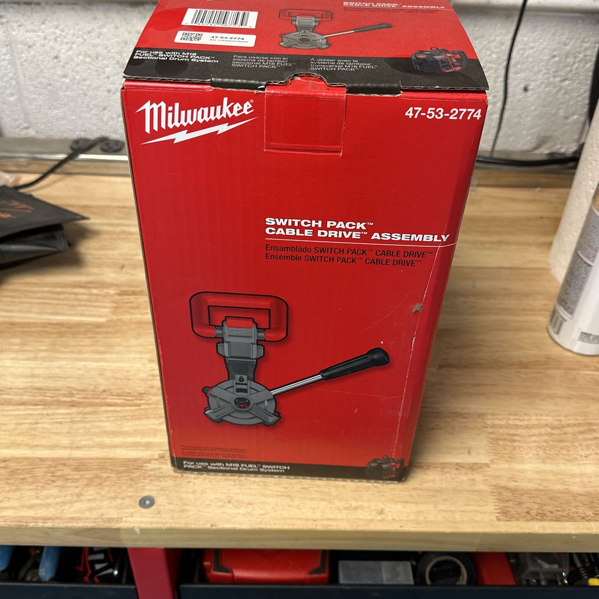 Milwaukee Switch Pack Cable Drive Assembly. BRAND NEW
