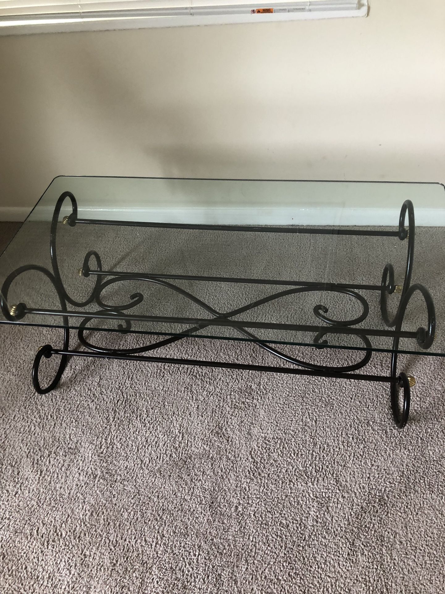 Glass Coffee Table, Must Go ASAP