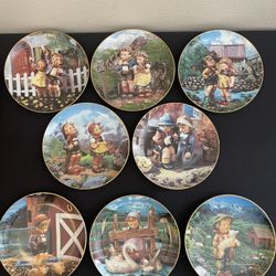 $60 M.I. Hummel Collector Plates, 1990 Ltd Ed, Gentle Friends, Little Companions