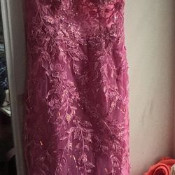 ⋆ ˚｡⋆୨୧˚ ellie wilde pink mermaid prom dress ⋆ ˚｡⋆୨୧˚
