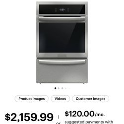 USED 24”FRIGIDAIRE GALLERY ❤️GAS❤️🍪 AIRFRY🍪24”WALL OVEN 3/2/26