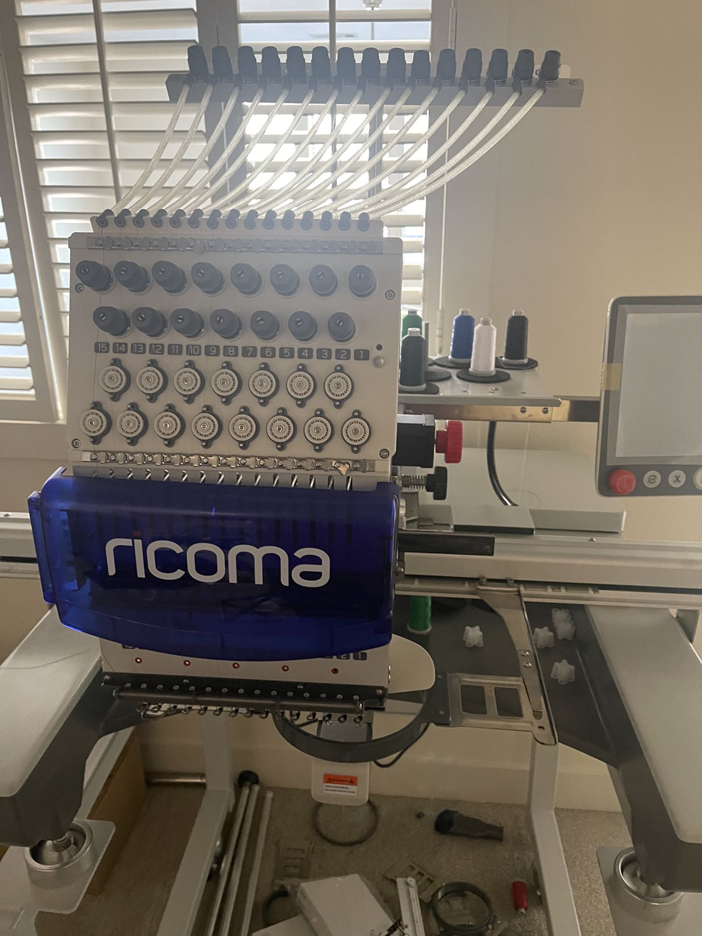 Ricoma 15 Needle Large Space Embroidery Machine SWD 1501 Never Used Table  Inc