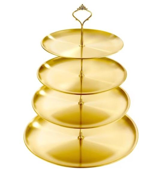 4 Tier Stainless Steel Cupcake Stand