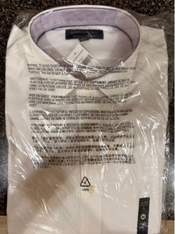 NEW Banana Republic Non-Iron Classic Fit White Dress Shirt Men’s Small NWT