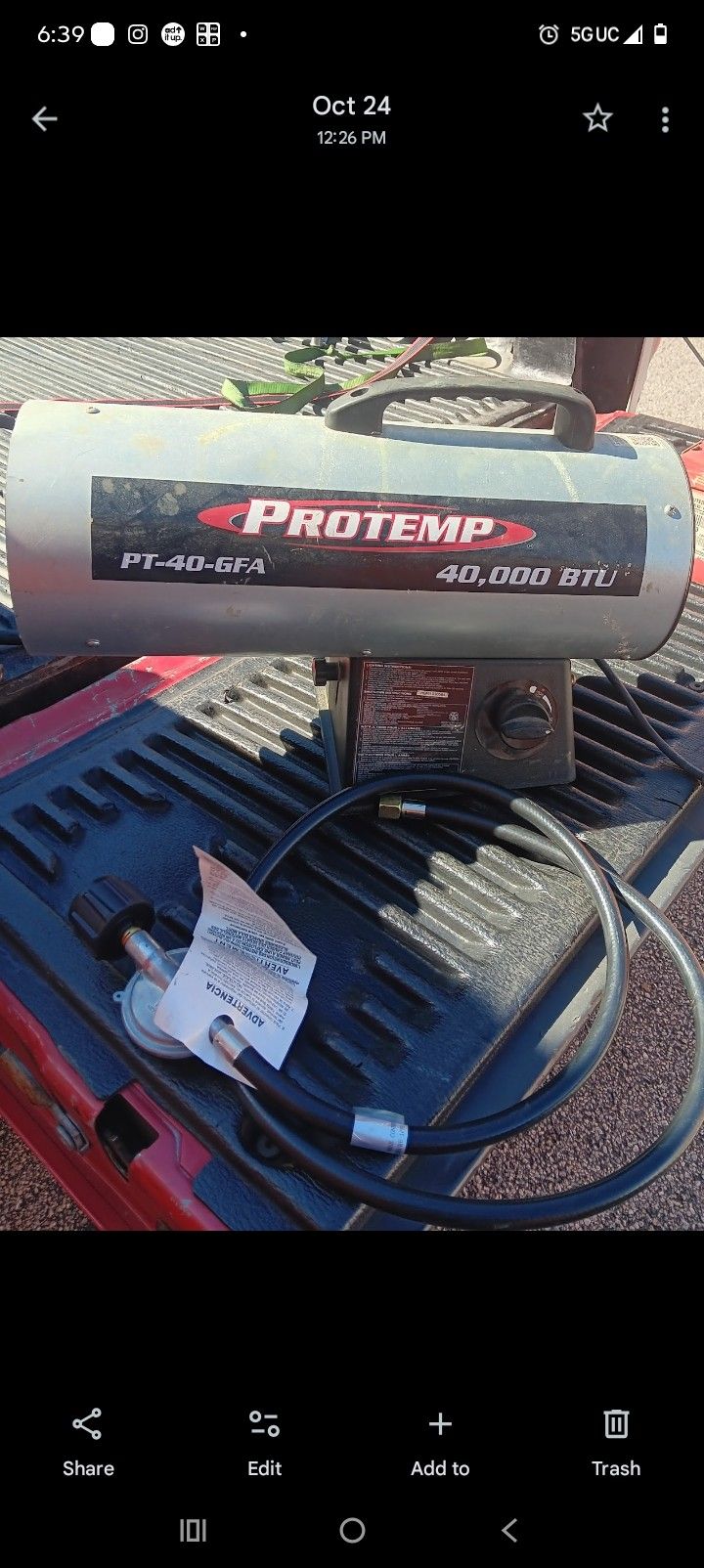 Protemp Propane Heater 