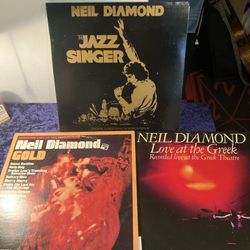 Neil Diamond - 3 LP LOT! vinyl Troubadour Live / Love at the Greek / Jazz Singer