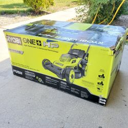 RYOBI
ONE+ HP 18V Brushless 16 in. Cordless Battery Walk Behind Push Lawn Mower with (2) 4.0 Ah Batteries and (1) Charger