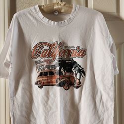 Womens White graphic Tshirt